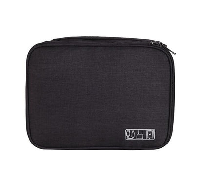 Multi‑Compartment Tech Organiser – Travel Electronics & Cable Storage Case