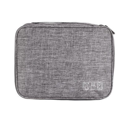 Multi‑Compartment Tech Organiser – Travel Electronics & Cable Storage Case