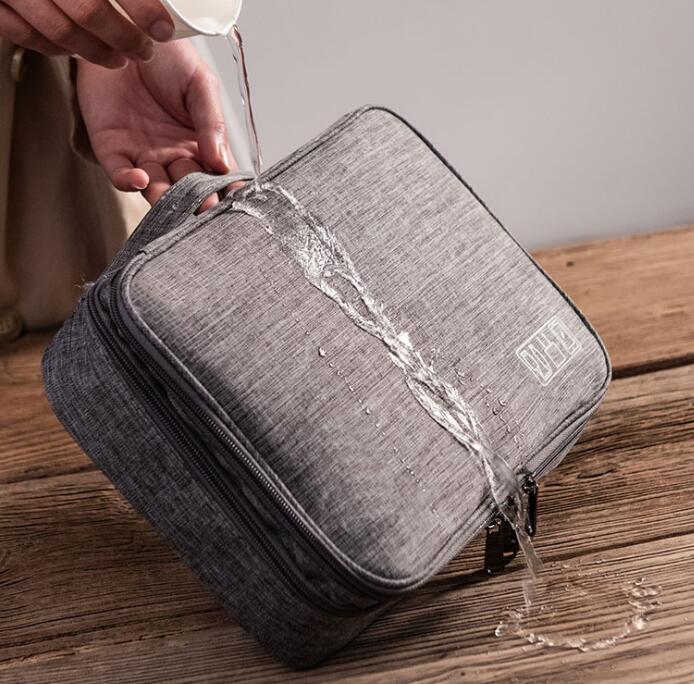Multi‑Compartment Tech Organiser – Travel Electronics & Cable Storage Case