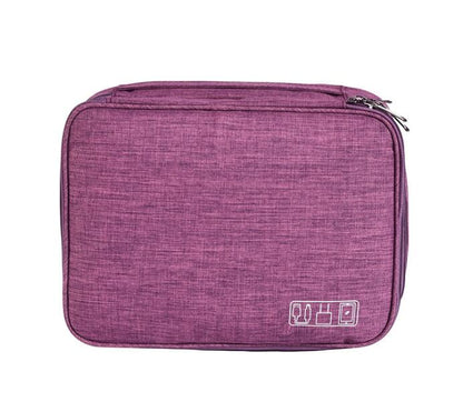 Multi‑Compartment Tech Organiser – Travel Electronics & Cable Storage Case