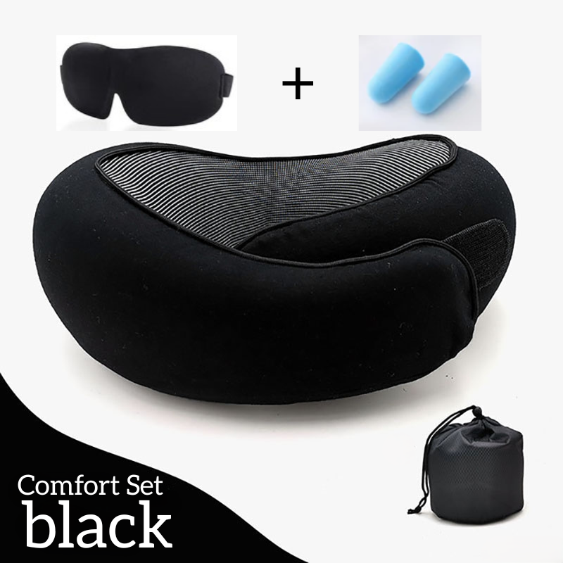 Memory Foam Travel Neck Pillow – Ergonomic Carry‑On Comfort
