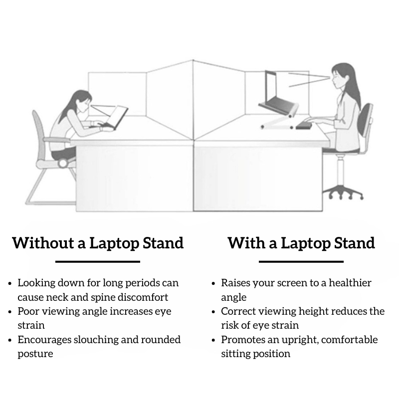 Foldable Laptop Stand – Ergonomic Portable Desk & Tablet Holder